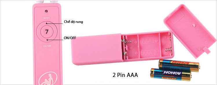 Trứng rung tình yêu hai đầu silicon 7 chế độ SHAKI